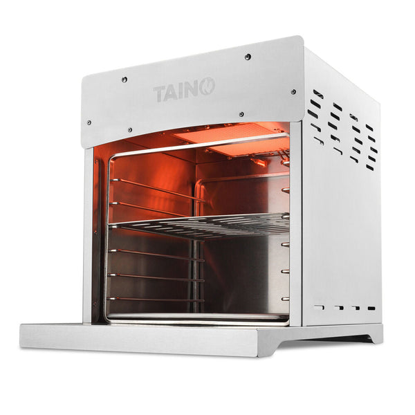 TAINO XXL Hochleistungsgrill Gas bis 800 °C Beef-Grill mit Pizzastein Edelstahl