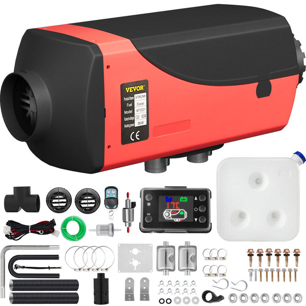 12V 3000W 3KW Auto LKW Air Diesel Luftheizung Standheizung Heizung LCD 10L Tank