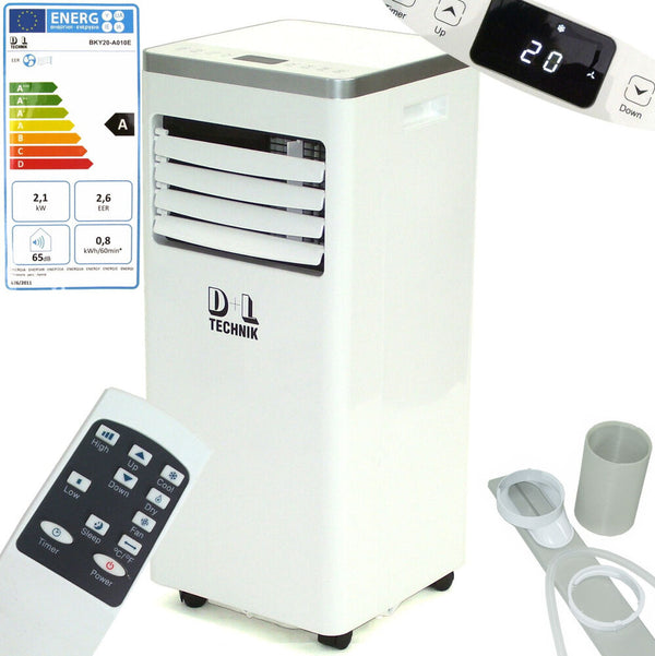 Mobile Klimaanlage 7000 BTU 2,1 kW  5in1 Klimagerät Ventilator EEK A 56185