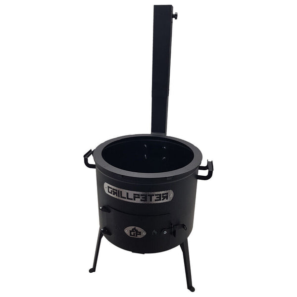 Utschak Asamat mit Abzugsrohr D45 cm Feuerofen für Kazan 12-22 Liter Uchag